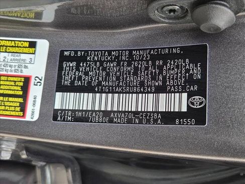 Certified 2024 Toyota Camry SE image 23