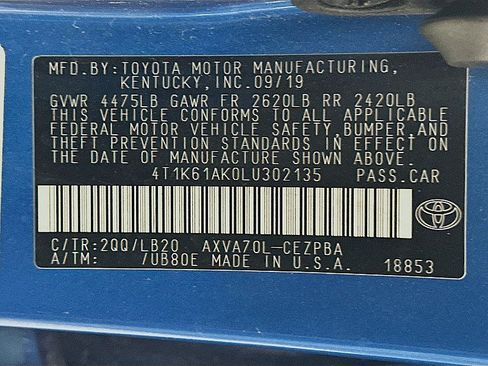 Used 2020 Toyota Camry XSE FWD image 33