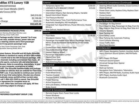 Used 2014 Cadillac XTS Luxury w/ Driver Awareness Package FWD image 11