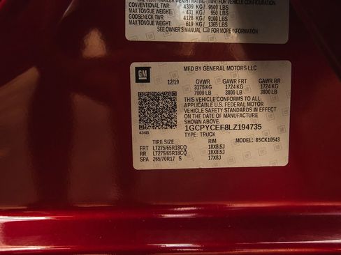 Used 2020 Chevrolet Silverado 1500 Custom Trail Boss w/ Custom Convenience Package image 33