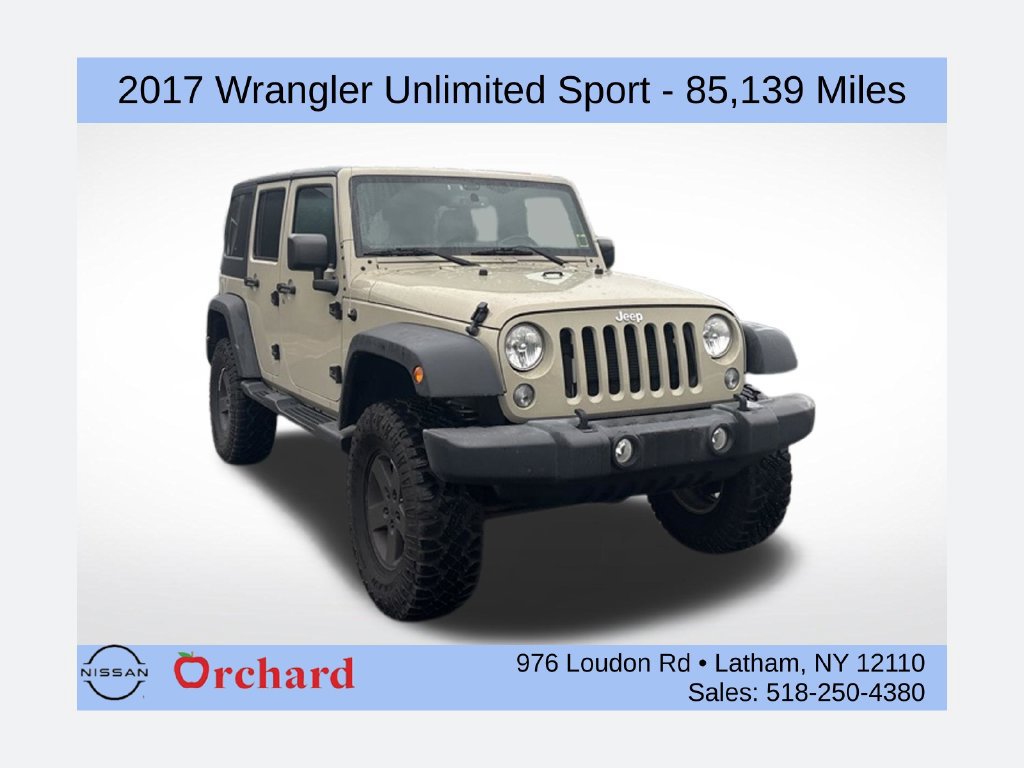 Used 2017 Jeep Wrangler Unlimited Sport w/ Quick Order Package 24S AWD/4WD 360° Tour