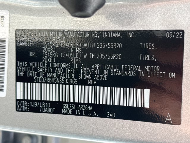 Used 2022 Toyota Highlander Limited AWD/4WD image 19