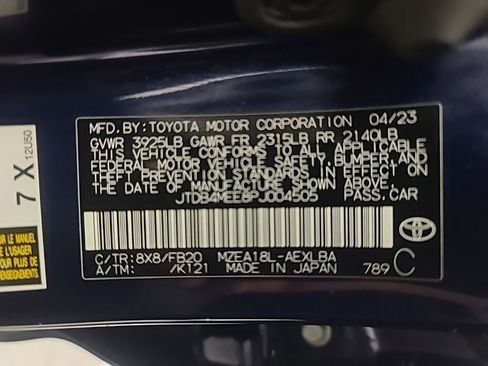 Used 2023 Toyota Corolla LE w/ Carpet Mat Package (TMS) image 37