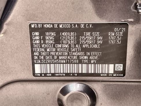 Certified 2021 Honda HR-V EX image 22