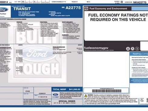 Used 2022 Ford Transit 350 Low Roof DRW w/ Interior Upgrade Package RWD image 22