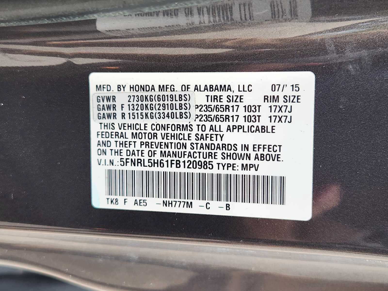 Used 2015 Honda Odyssey EX-L image 34