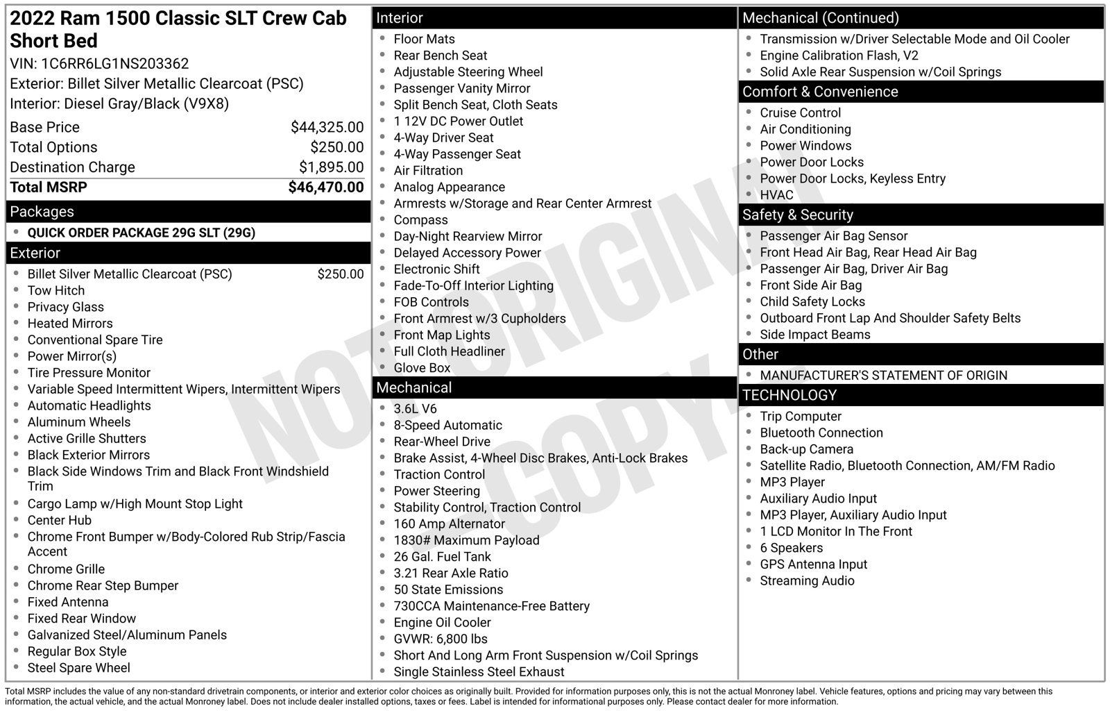 Used 2022 RAM 1500 Classic SLT RWD image 14