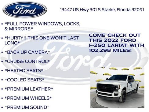 Used 2022 Ford F250 Lariat w/ Black Appearance Package image 10