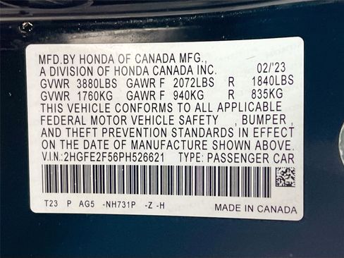 Used 2023 Honda Civic Sport image 31