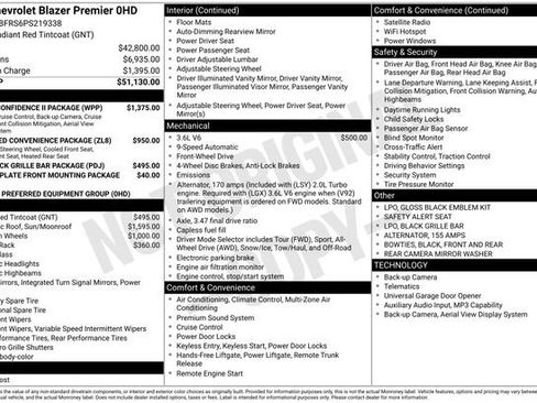 Used 2023 Chevrolet Blazer Premier w/ Driver Confidence II Package FWD image 36