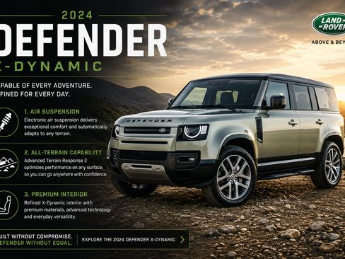 Used 2024 Land Rover Defender 130 X-Dynamic SE AWD/4WD image 1