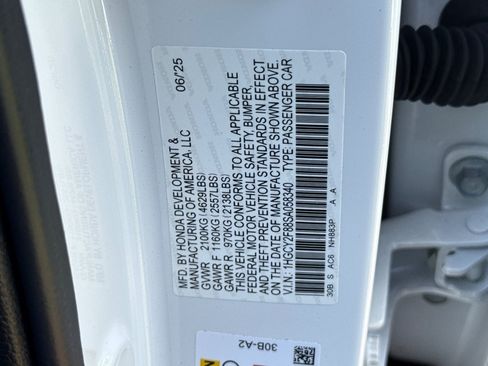 Certified 2025 Honda Accord Touring image 23