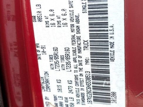 Used 1992 Dodge D/W Truck 250 image 10