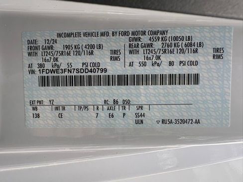 New 2025 Ford E-350 and Econoline 350 Super Duty w/ Power Equipment Group RWD image 29