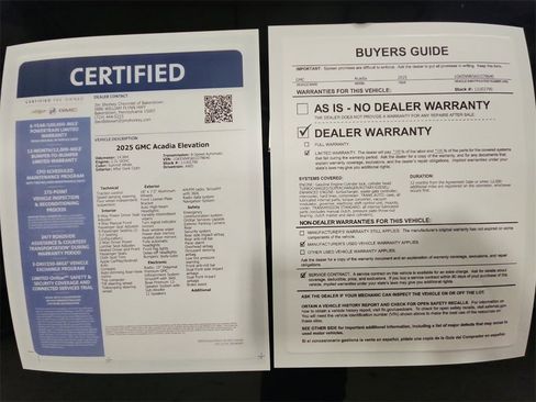 Certified 2025 GMC Acadia Elevation image 37