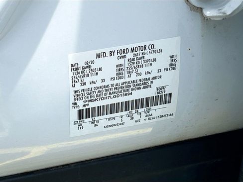 Used 2020 Ford Explorer XLT RWD image 29