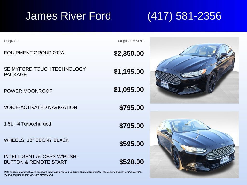 Used 2016 Ford Fusion SE w/ Equipment Group 202A FWD image 5