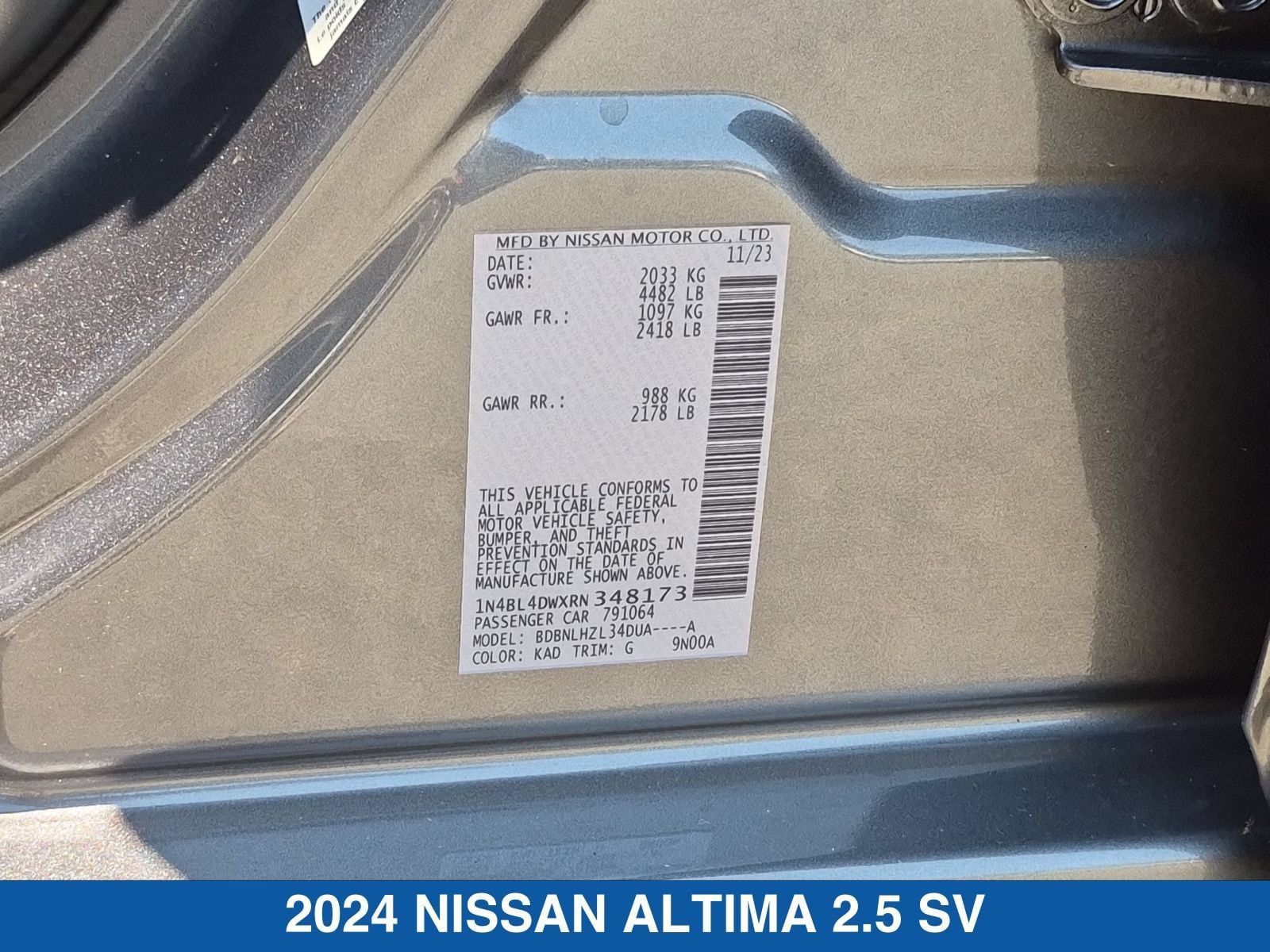 Used 2024 Nissan Altima 2.5 SV AWD/4WD image 27