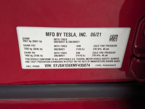 Used 2021 Tesla Model S Plaid AWD/4WD image 32