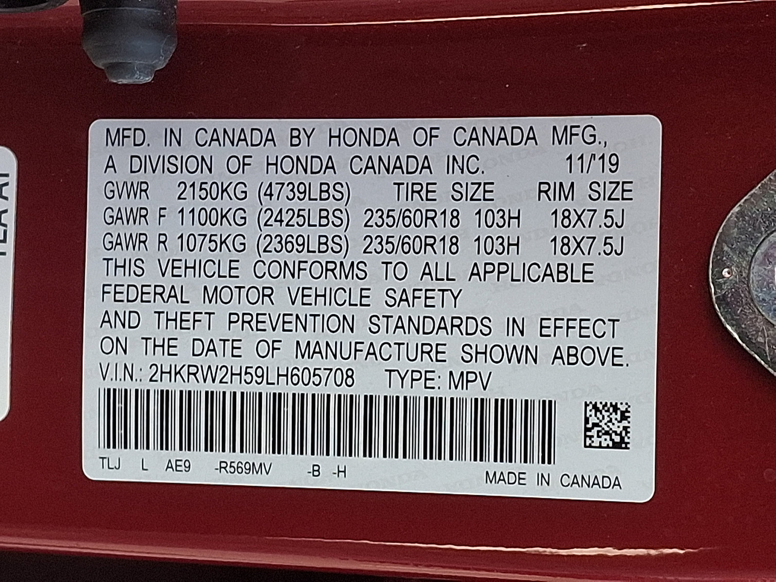 Used 2020 Honda CR-V EX image 29