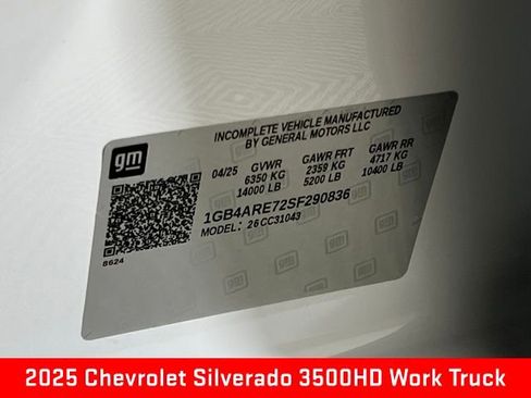 New 2025 Chevrolet Silverado 3500 W/T w/ WT Convenience Package image 28