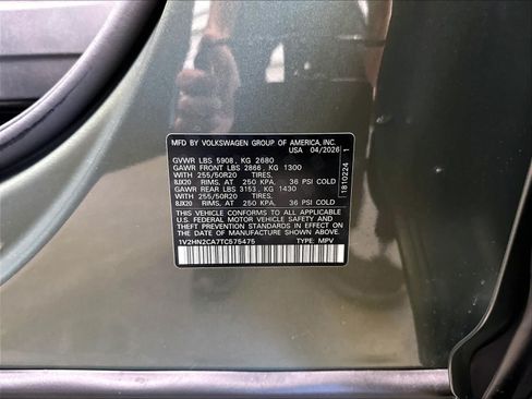 New 2026 Volkswagen Atlas SE AWD/4WD image 8