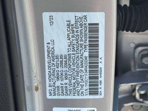 Certified 2024 Honda Accord EX image 16