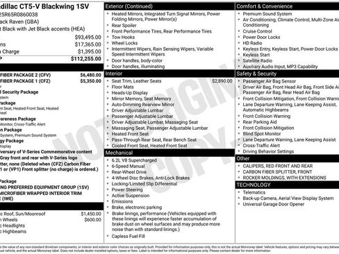 Used 2024 Cadillac CT5 V Blackwing w/ Carbon Fiber Package 2 image 20