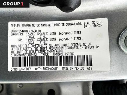 Certified 2023 Toyota Tacoma TRD Off-Road AWD/4WD image 37