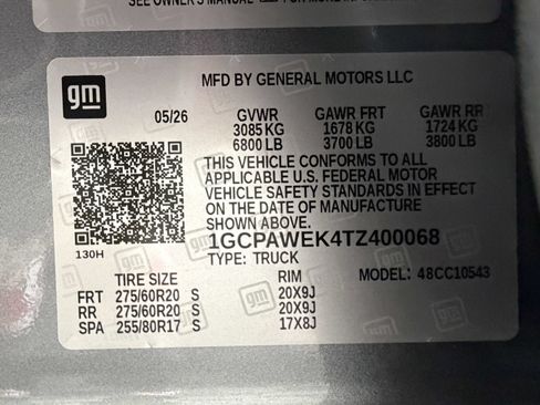 New 2026 Chevrolet Silverado 1500 RST w/ RST Select Package RWD image 14
