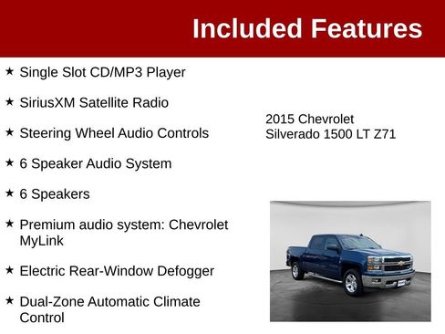 Used 2015 Chevrolet Silverado 1500 LT w/ All Star Edition AWD/4WD image 4
