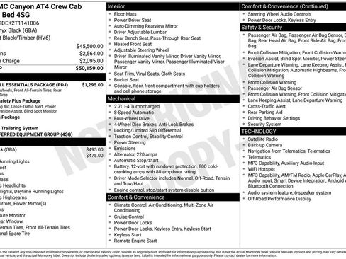 New 2026 GMC Canyon AT4 w/ Nightfall Essentials Package AWD/4WD image 35