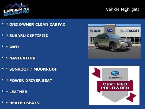 Certified 2025 Subaru Forester Limited AWD/4WD image 2