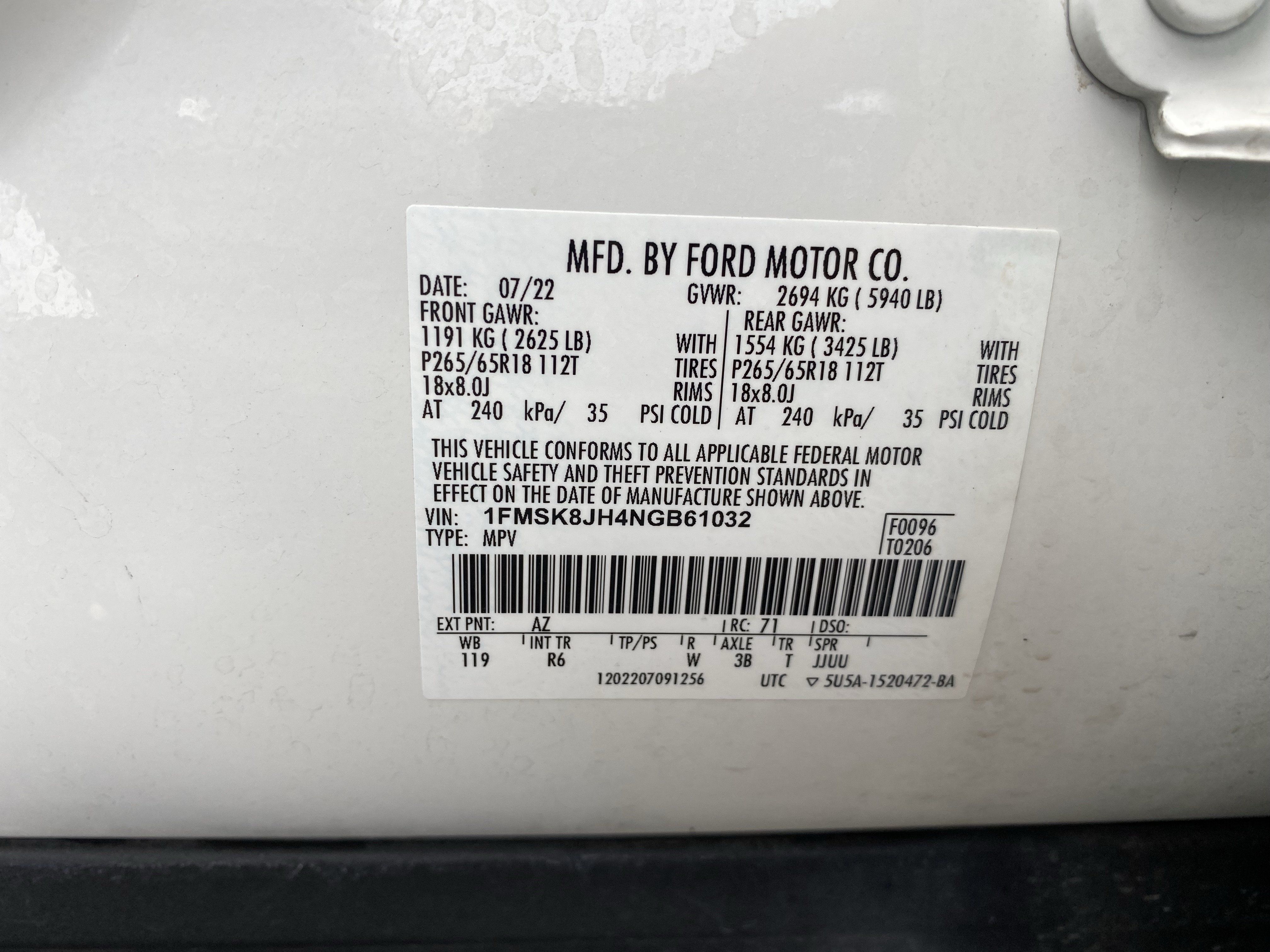 Used 2022 Ford Explorer Timberline AWD/4WD image 36