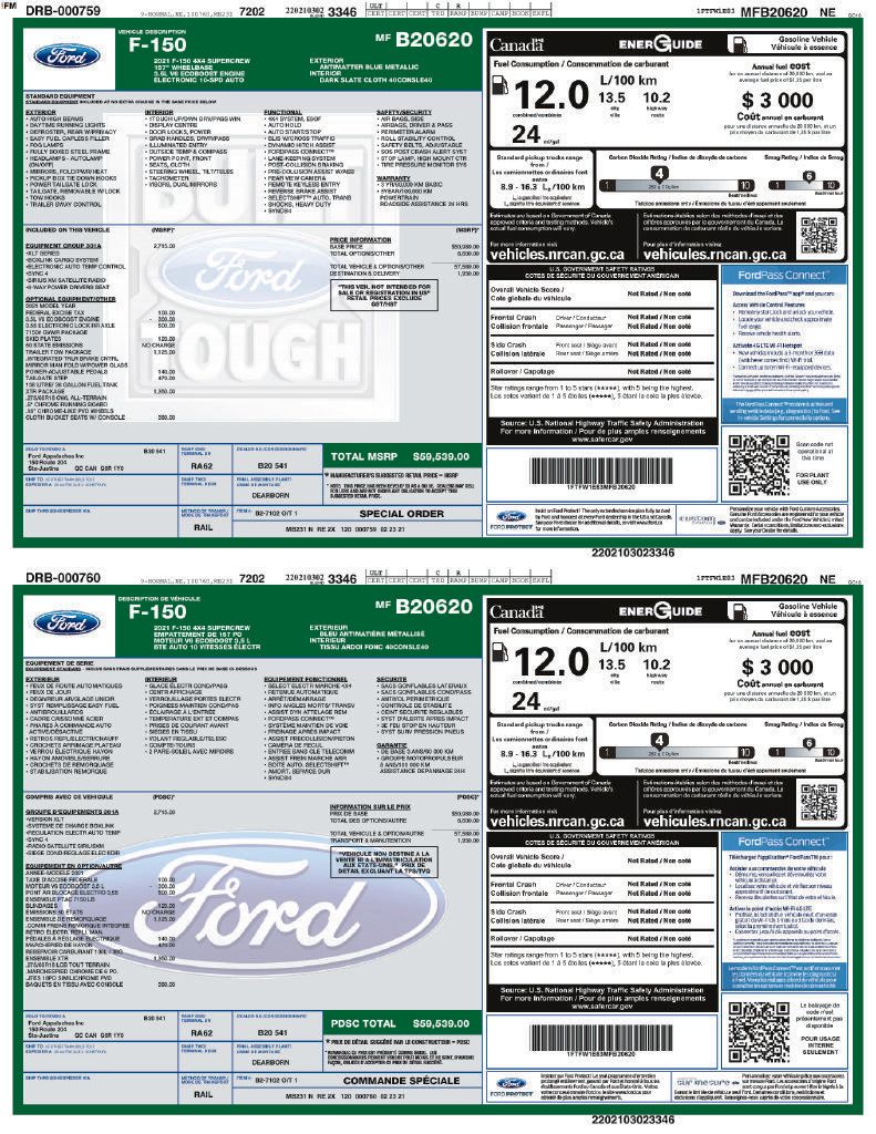 Used 2021 Ford F150 XLT w/ Equipment Group 301A Mid AWD/4WD image 5