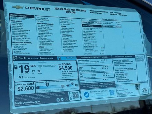 New 2026 Chevrolet Colorado Trail Boss image 42