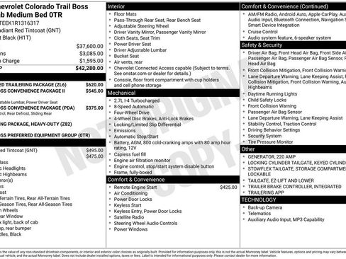 Used 2024 Chevrolet Colorado Trail Boss w/ Advanced Trailering Package AWD/4WD image 33