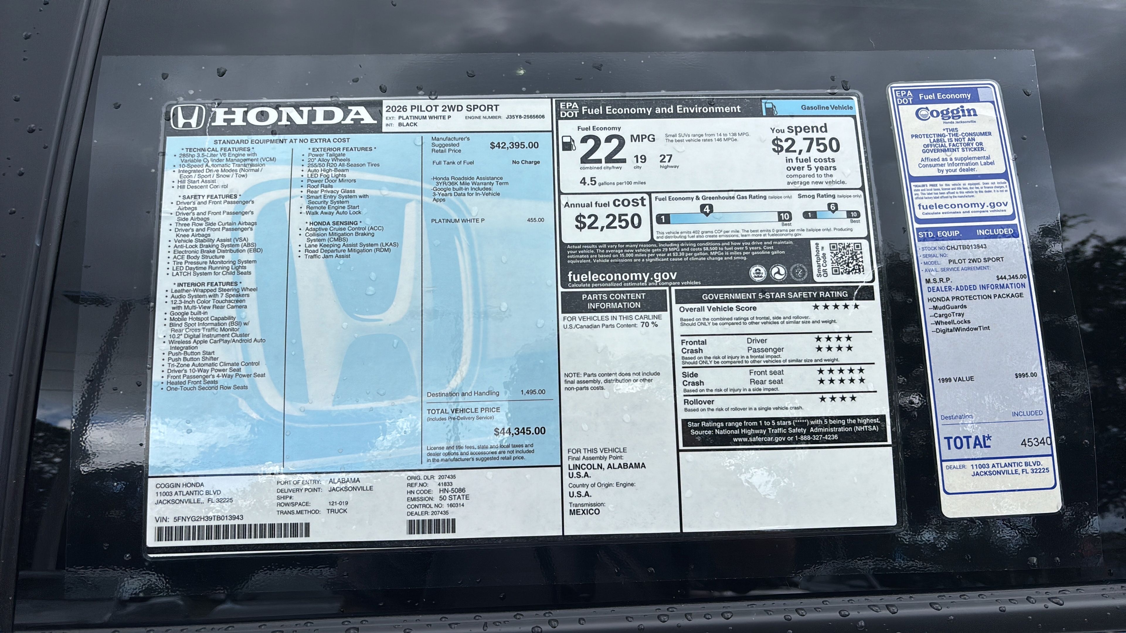 New 2026 Honda Pilot Sport image 29