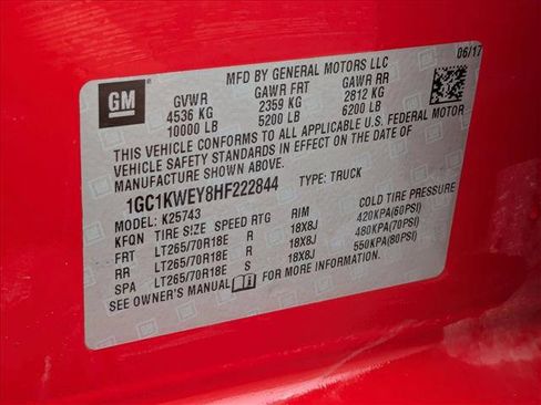 Used 2017 Chevrolet Silverado 2500 LTZ w/ Duramax Plus Package AWD/4WD image 15