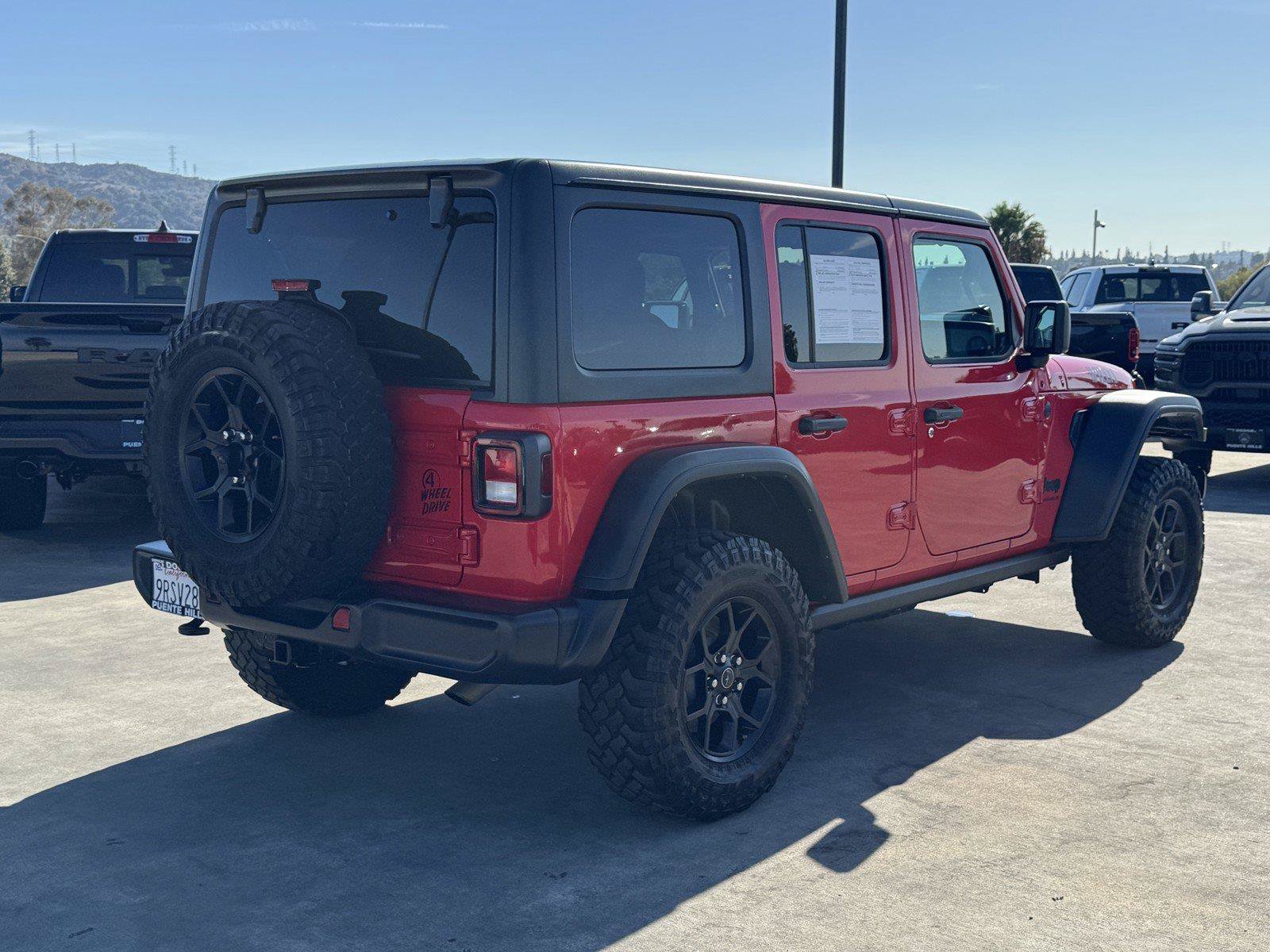 Certified 2025 Jeep Wrangler Unlimited Sport AWD/4WD image 7
