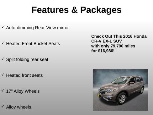 Used 2016 Honda CR-V EX-L image 12
