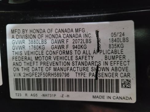 Used 2024 Honda Civic Sport image 33