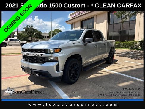Used 2021 Chevrolet Silverado 1500 Custom RWD image 1