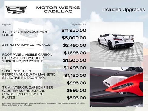 Used 2020 Chevrolet Corvette Stingray Premium Cpe w/ 3LT Preferred Equipment Group RWD image 8