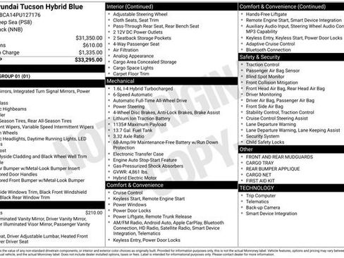 Used 2023 Hyundai Tucson Blue image 3