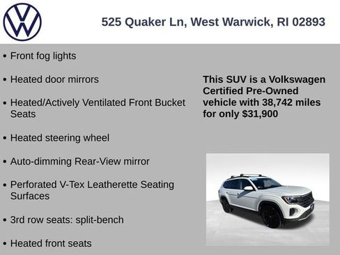 Certified 2024 Volkswagen Atlas SE image 19