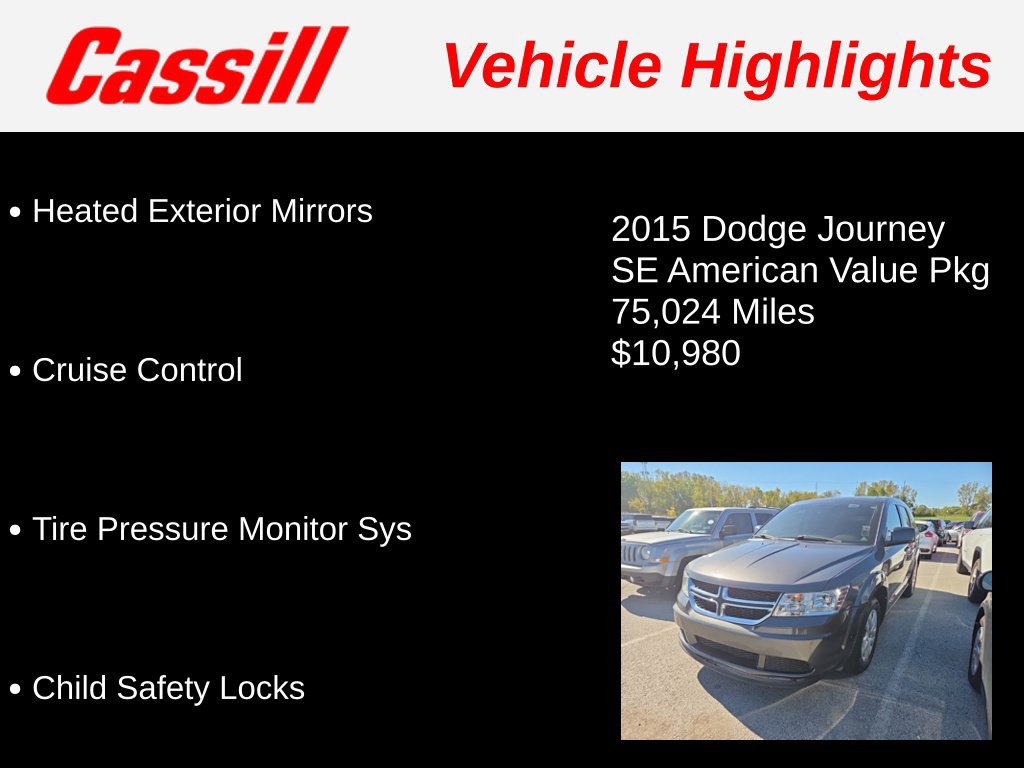 Used 2015 Dodge Journey American Value Package FWD image 3