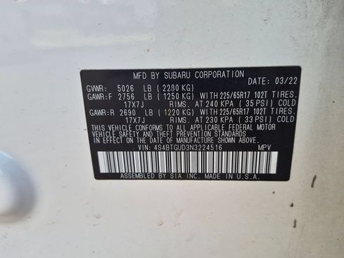Used 2022 Subaru Outback Wilderness AWD/4WD image 22