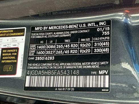 Used 2015 Mercedes-Benz ML 350 ML 350 4MATIC Sport Utility 4D w/ Premium 1 Package image 36