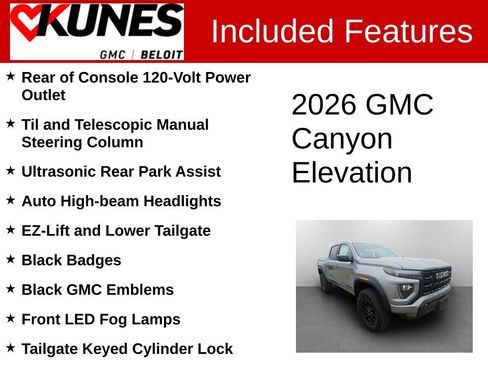 New 2026 GMC Canyon Elevation w/ Convenience Package AWD/4WD image 3